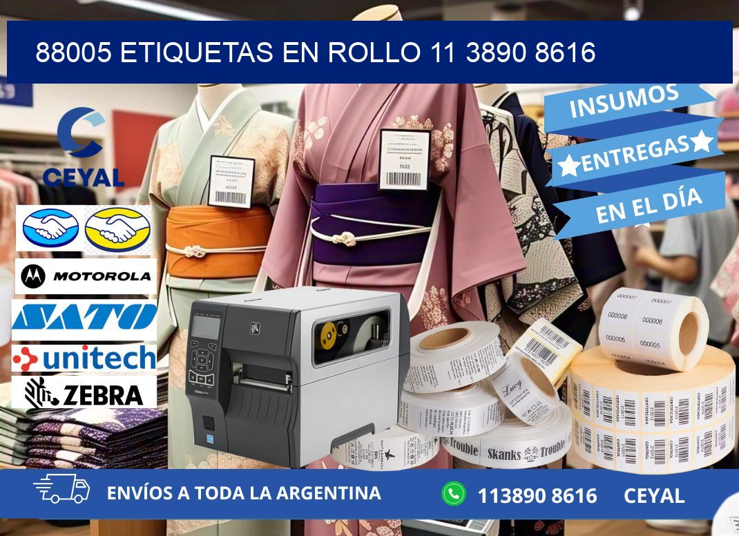 88005 ETIQUETAS EN ROLLO 11 3890 8616