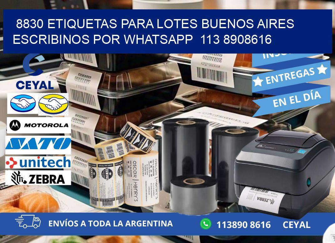 8830 ETIQUETAS PARA LOTES BUENOS AIRES ESCRIBINOS POR WHATSAPP  113 8908616