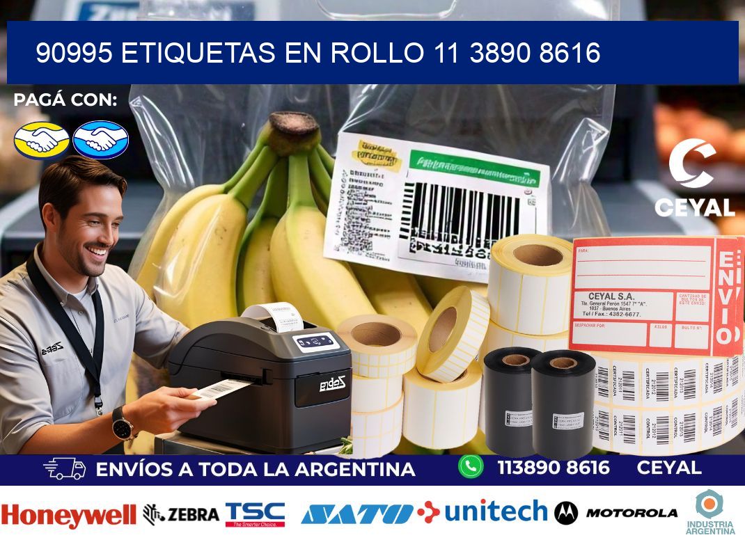 90995 ETIQUETAS EN ROLLO 11 3890 8616