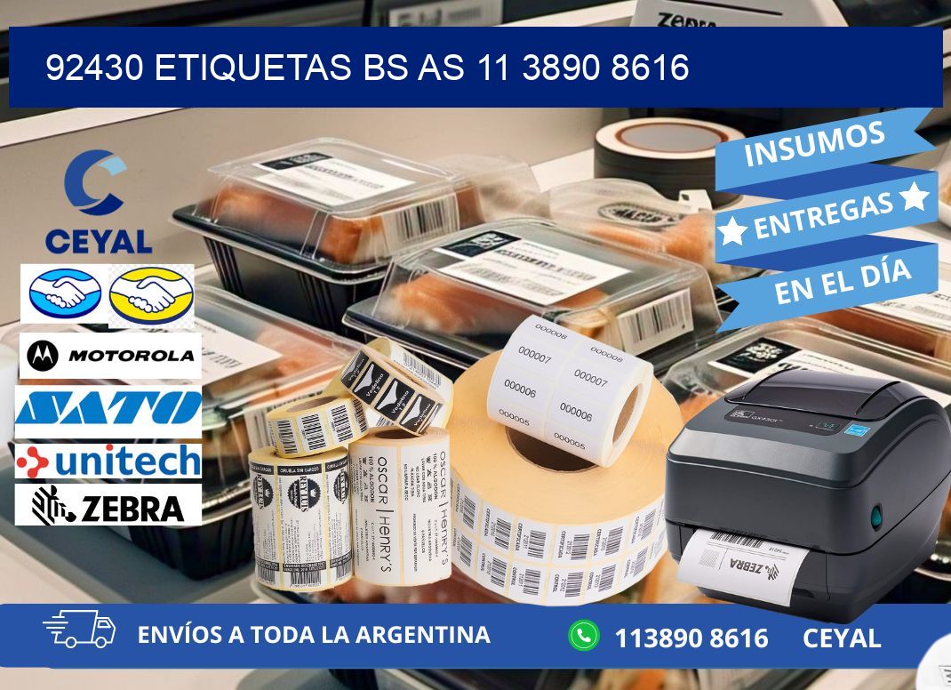 92430 ETIQUETAS BS AS 11 3890 8616