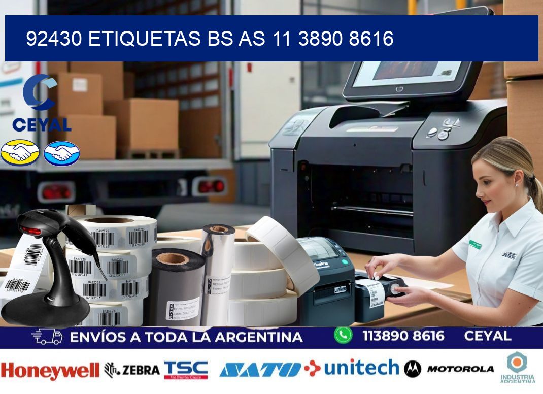 92430 ETIQUETAS BS AS 11 3890 8616