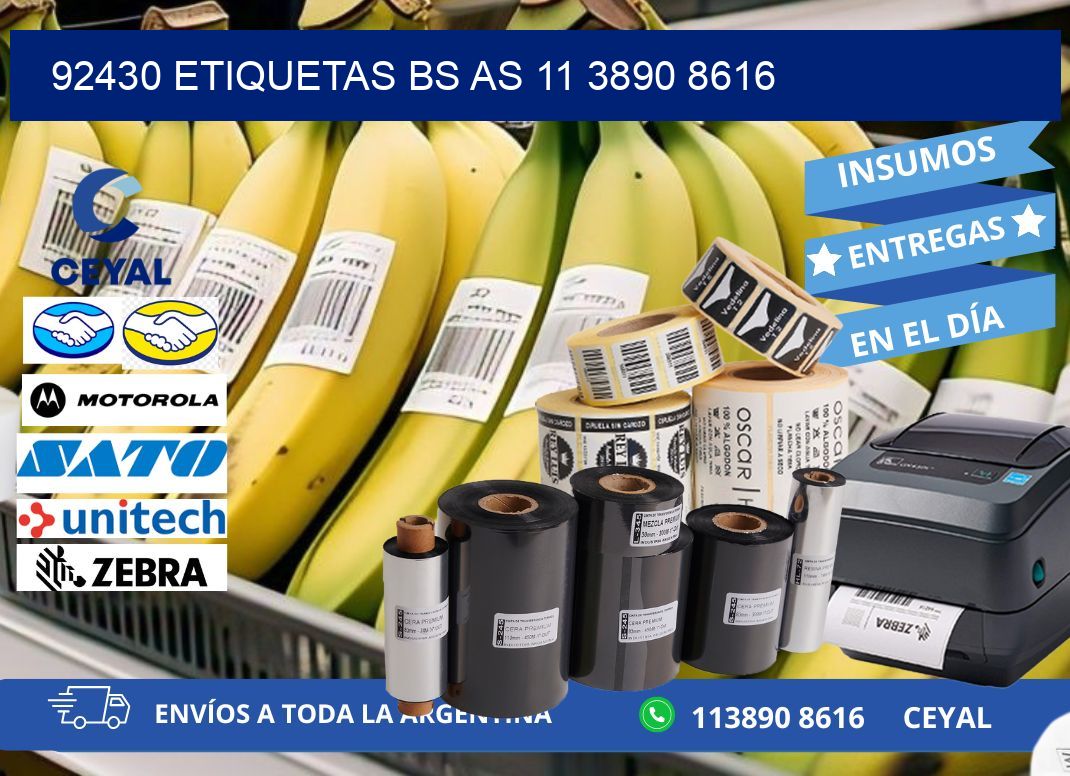 92430 ETIQUETAS BS AS 11 3890 8616