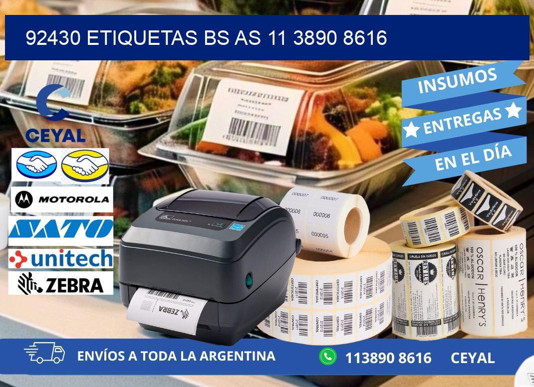 92430 ETIQUETAS BS AS 11 3890 8616