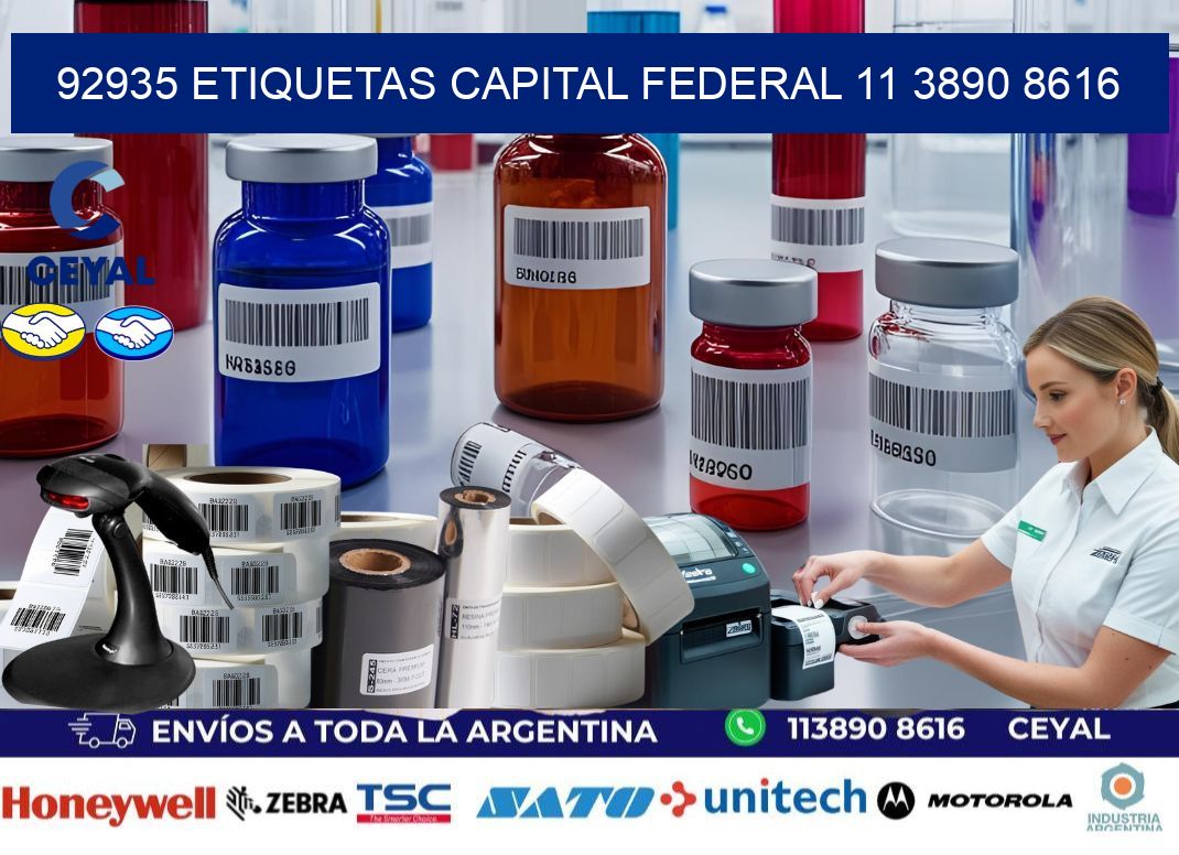 92935 ETIQUETAS CAPITAL FEDERAL 11 3890 8616