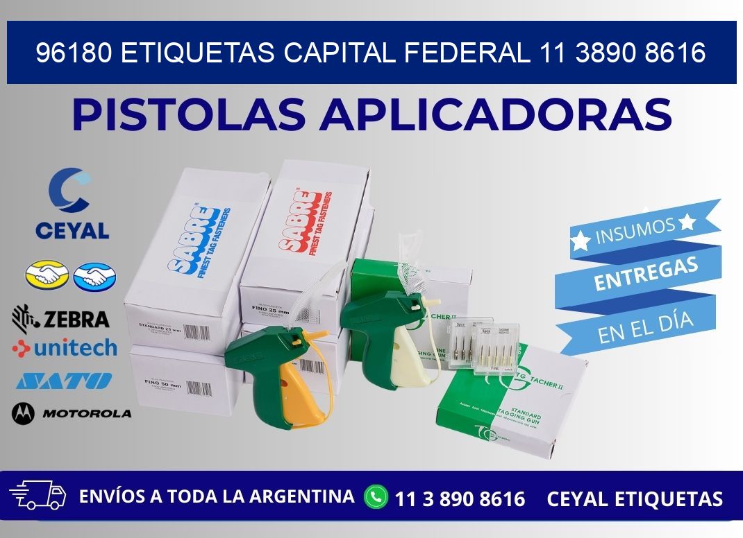 96180 ETIQUETAS CAPITAL FEDERAL 11 3890 8616