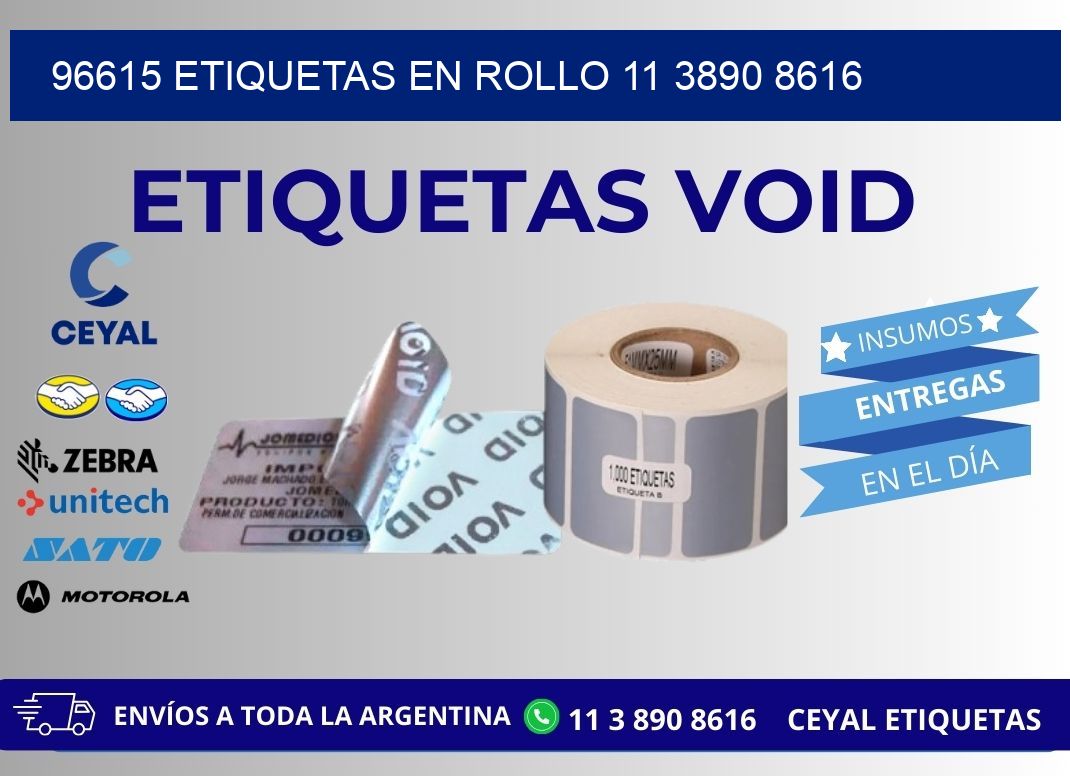 96615 ETIQUETAS EN ROLLO 11 3890 8616