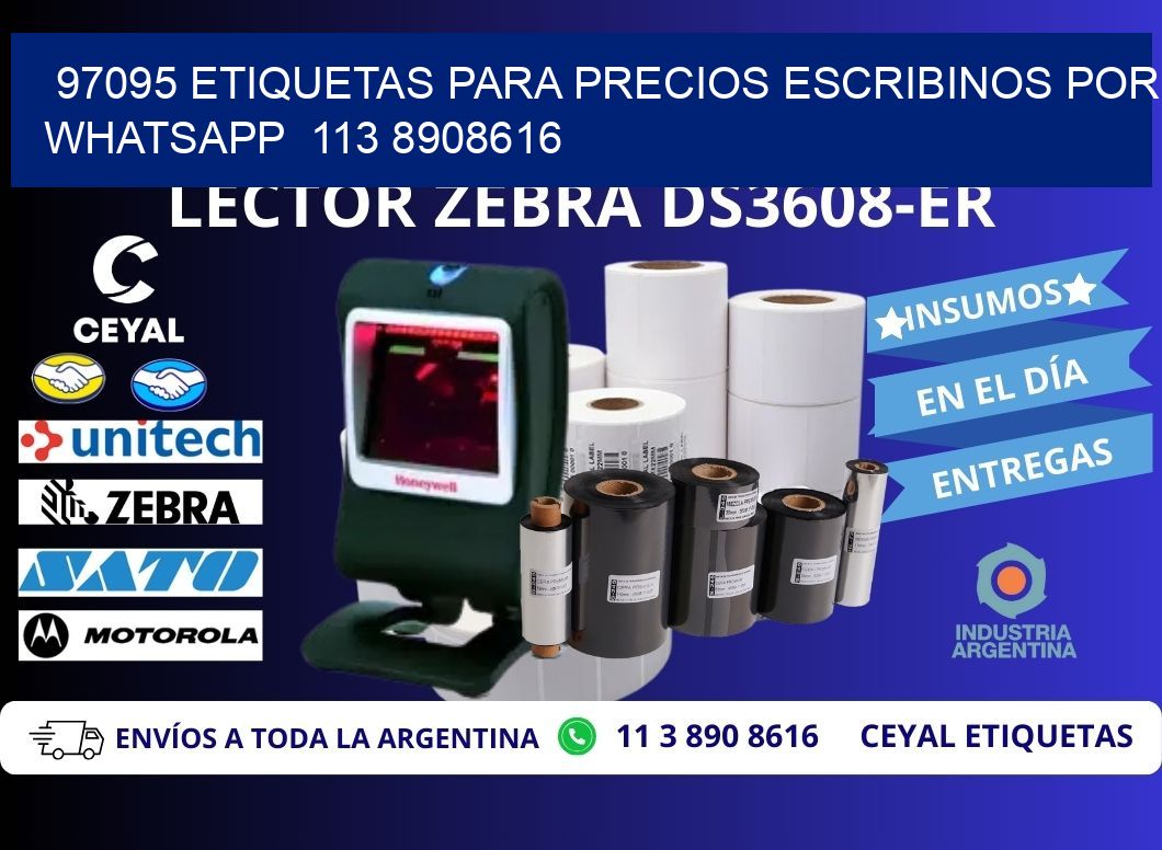 97095 ETIQUETAS PARA PRECIOS ESCRIBINOS POR WHATSAPP  113 8908616