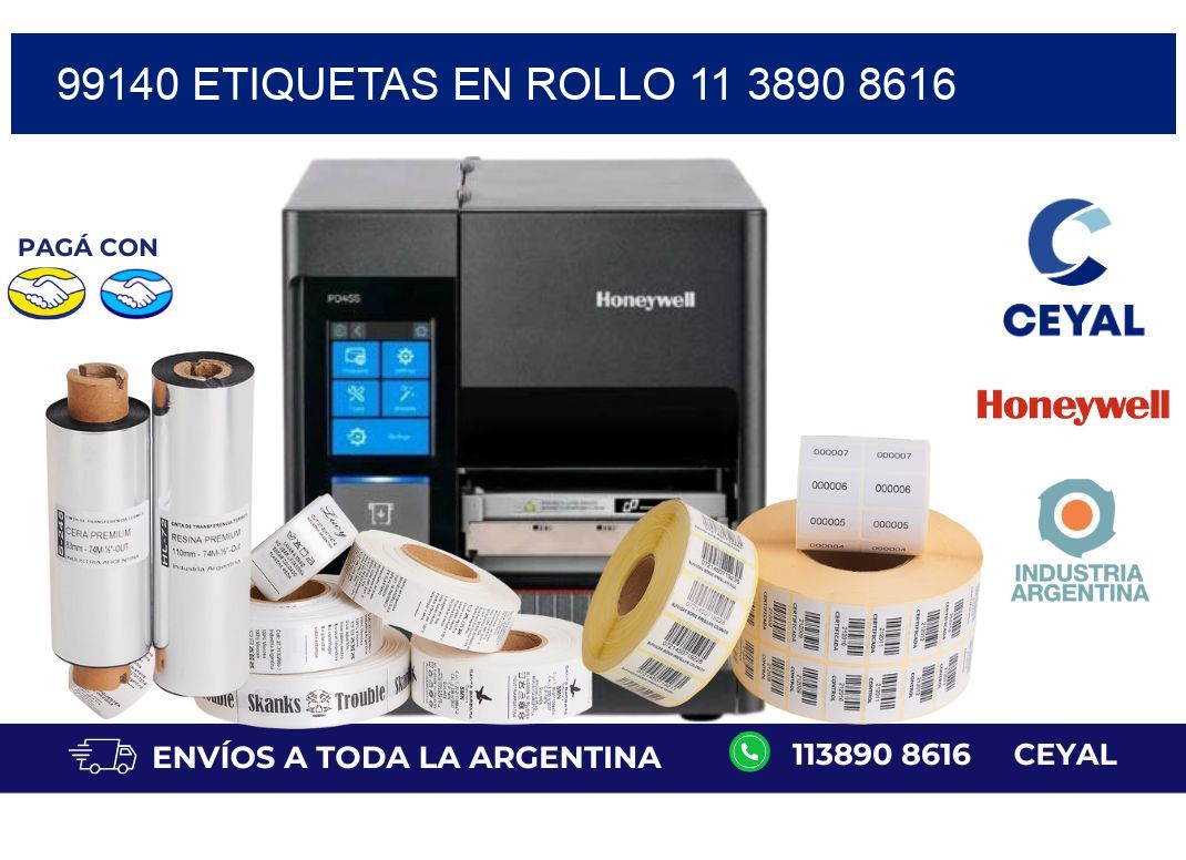 99140 ETIQUETAS EN ROLLO 11 3890 8616