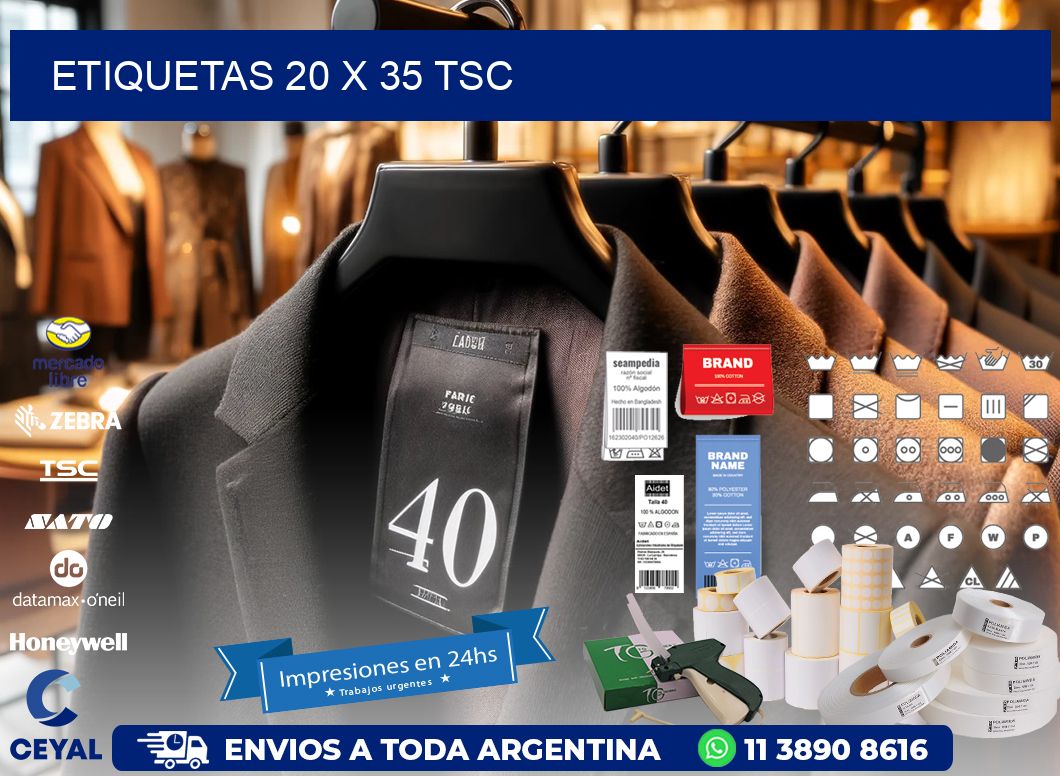 ETIQUETAS 20 x 35 TSC