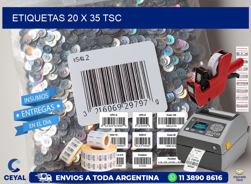 ETIQUETAS 20 x 35 TSC