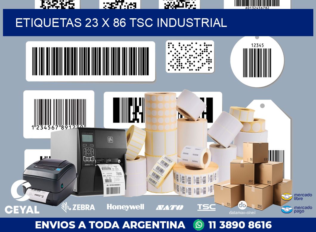 ETIQUETAS 23 x 86 TSC INDUSTRIAL