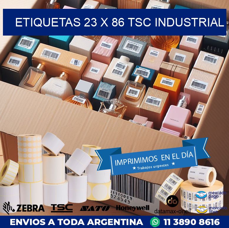 ETIQUETAS 23 x 86 TSC INDUSTRIAL