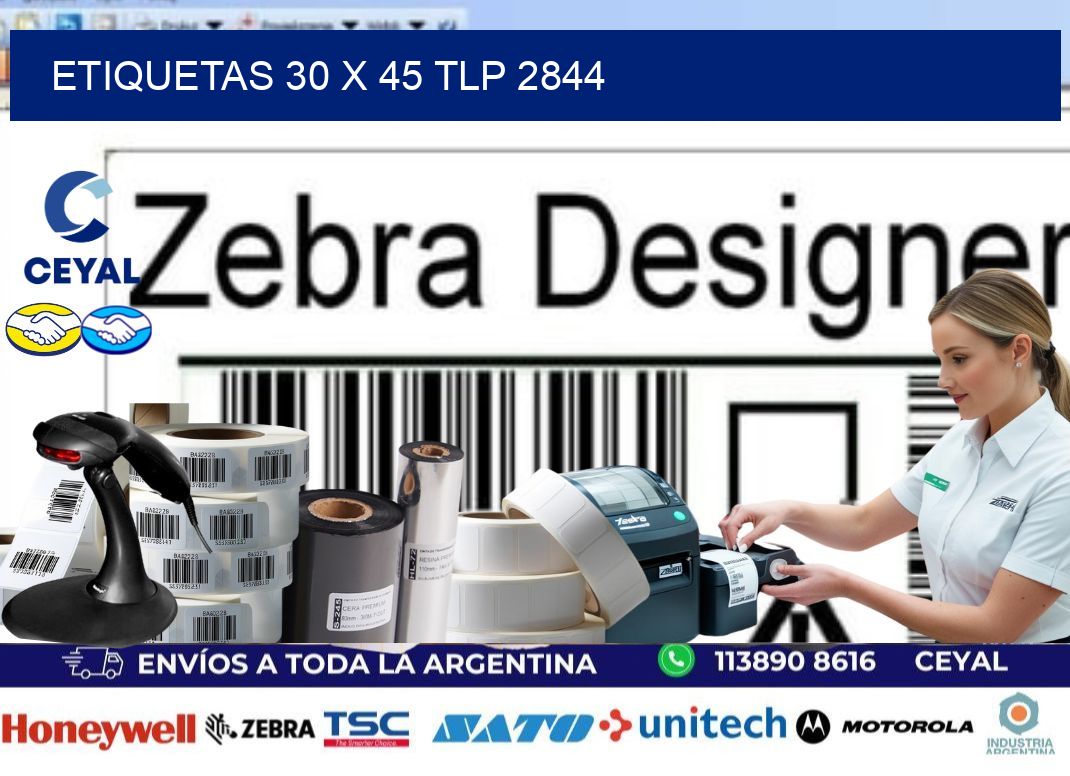 ETIQUETAS 30 x 45 TLP 2844