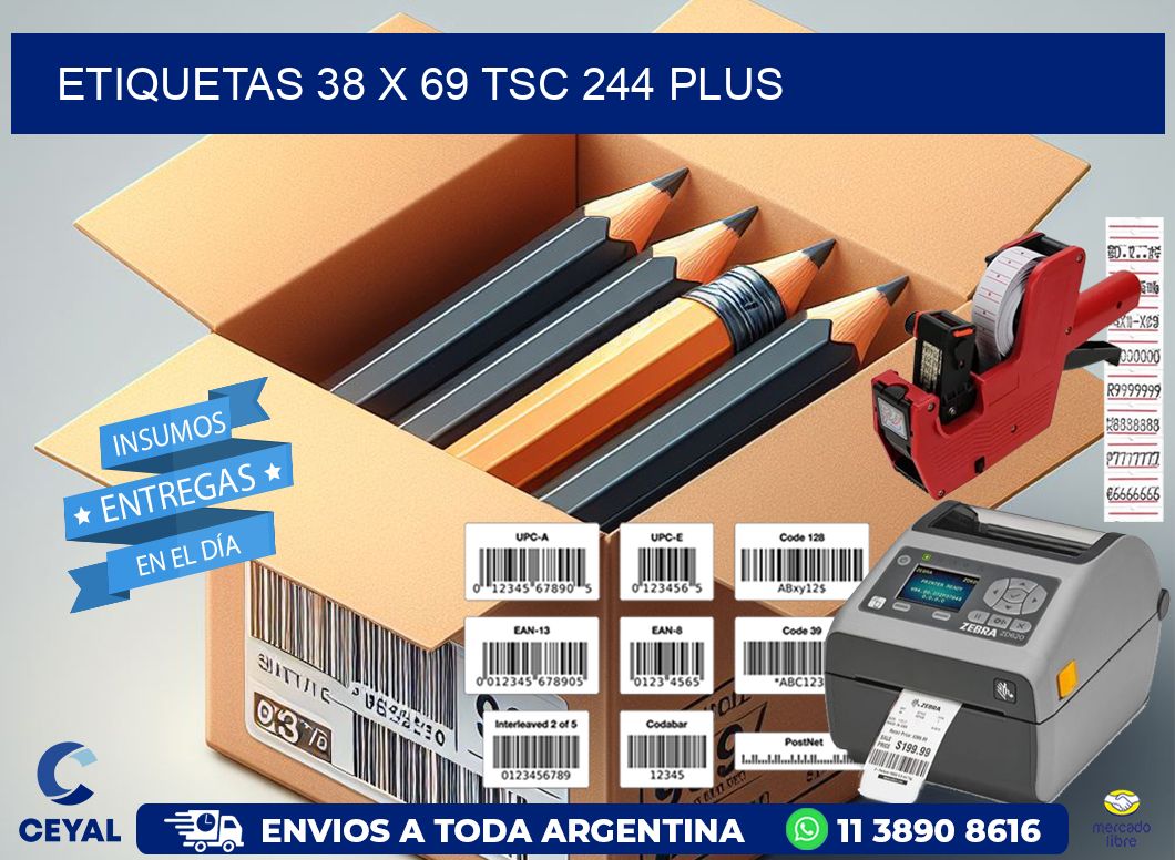 ETIQUETAS 38 x 69 TSC 244 PLUS