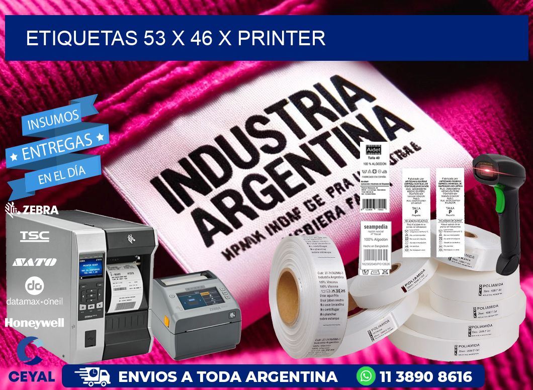 ETIQUETAS 53 x 46 X PRINTER