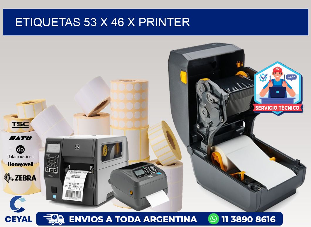ETIQUETAS 53 x 46 X PRINTER