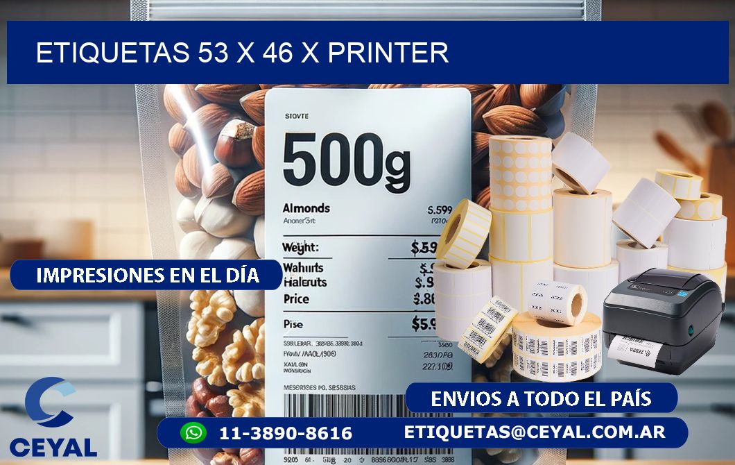 ETIQUETAS 53 x 46 X PRINTER