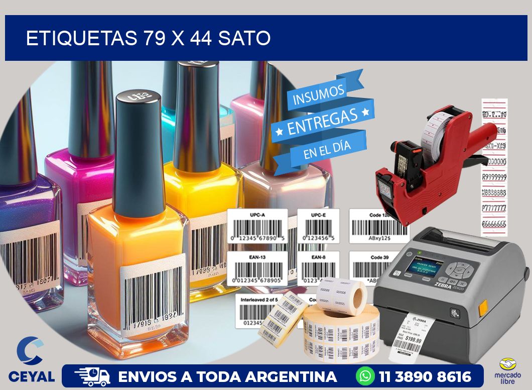 ETIQUETAS 79 x 44 SATO