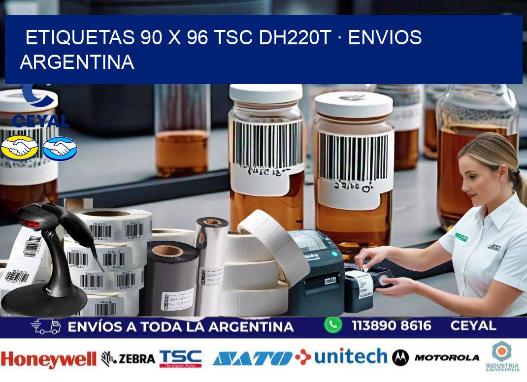 ETIQUETAS 90 x 96 TSC DH220T · ENVIOS ARGENTINA