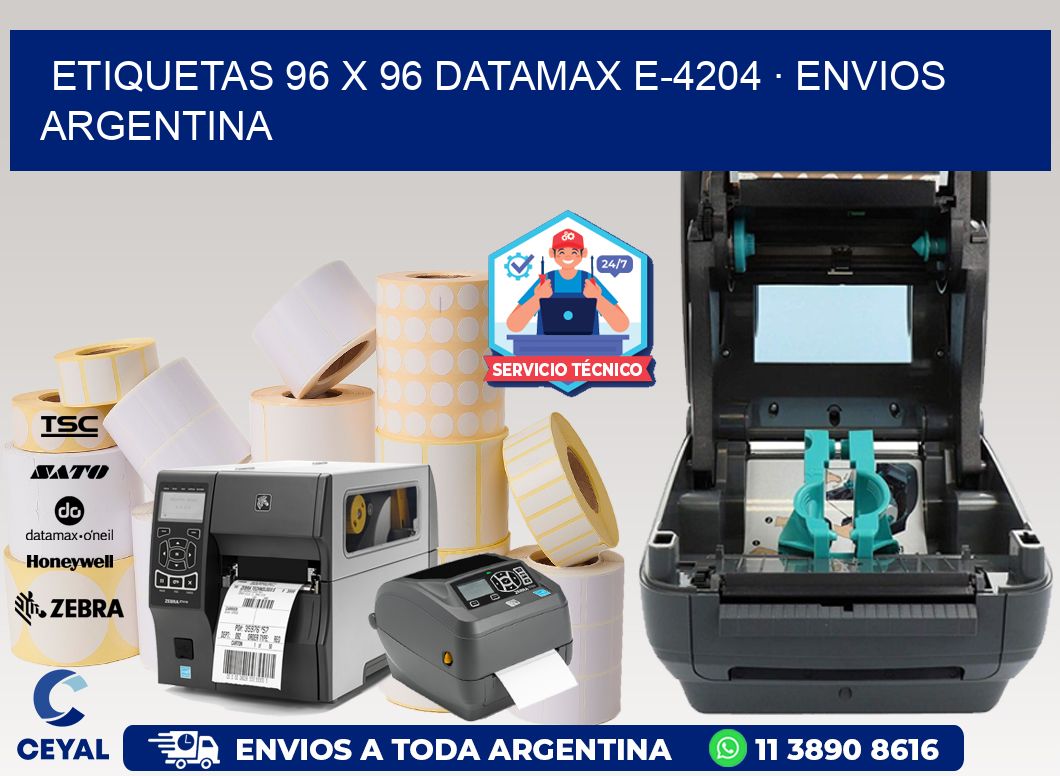 ETIQUETAS 96 x 96 DATAMAX E-4204 · ENVIOS ARGENTINA