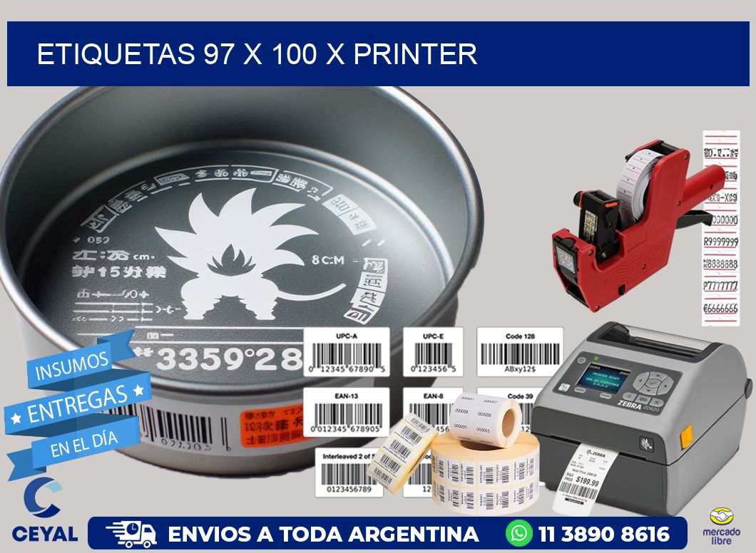 ETIQUETAS 97 x 100 X PRINTER