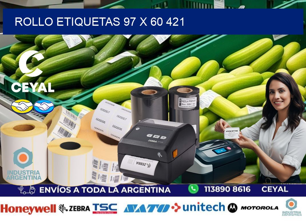 Rollo etiquetas 97 x 60 421