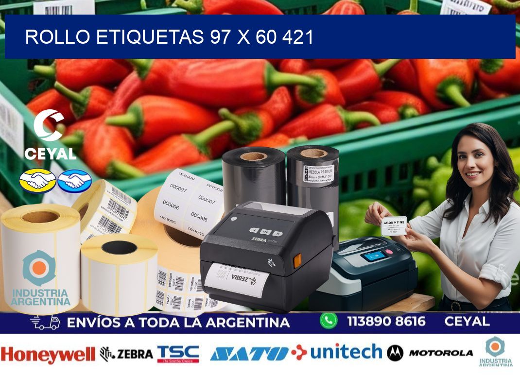 Rollo etiquetas 97 x 60 421