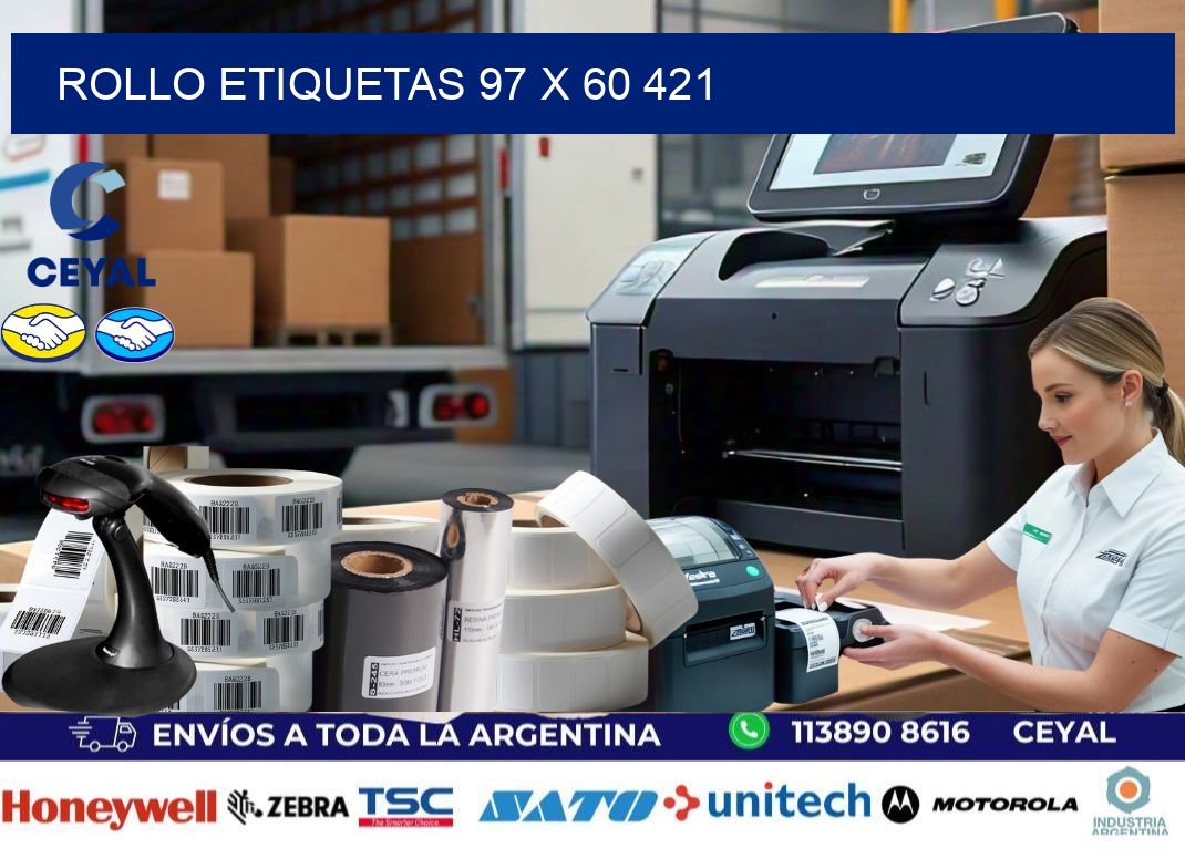 Rollo etiquetas 97 x 60 421