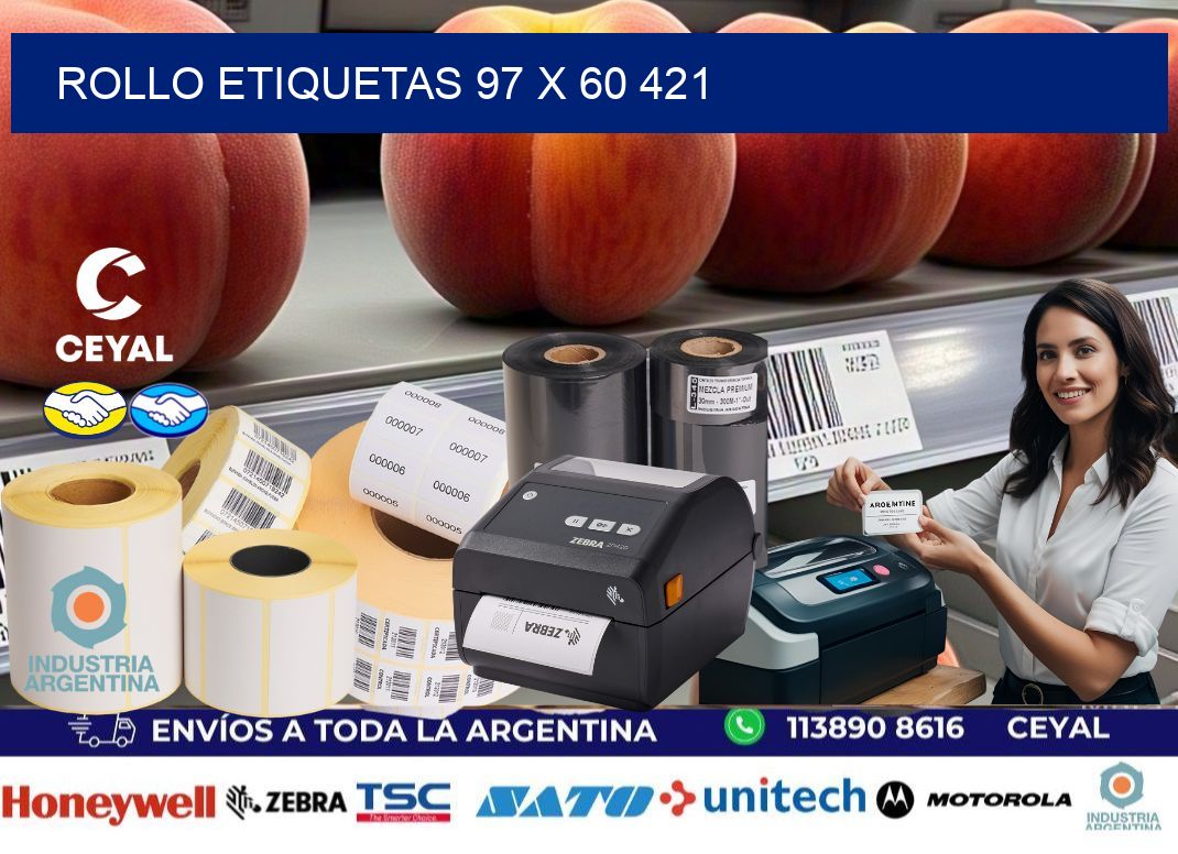 Rollo etiquetas 97 x 60 421