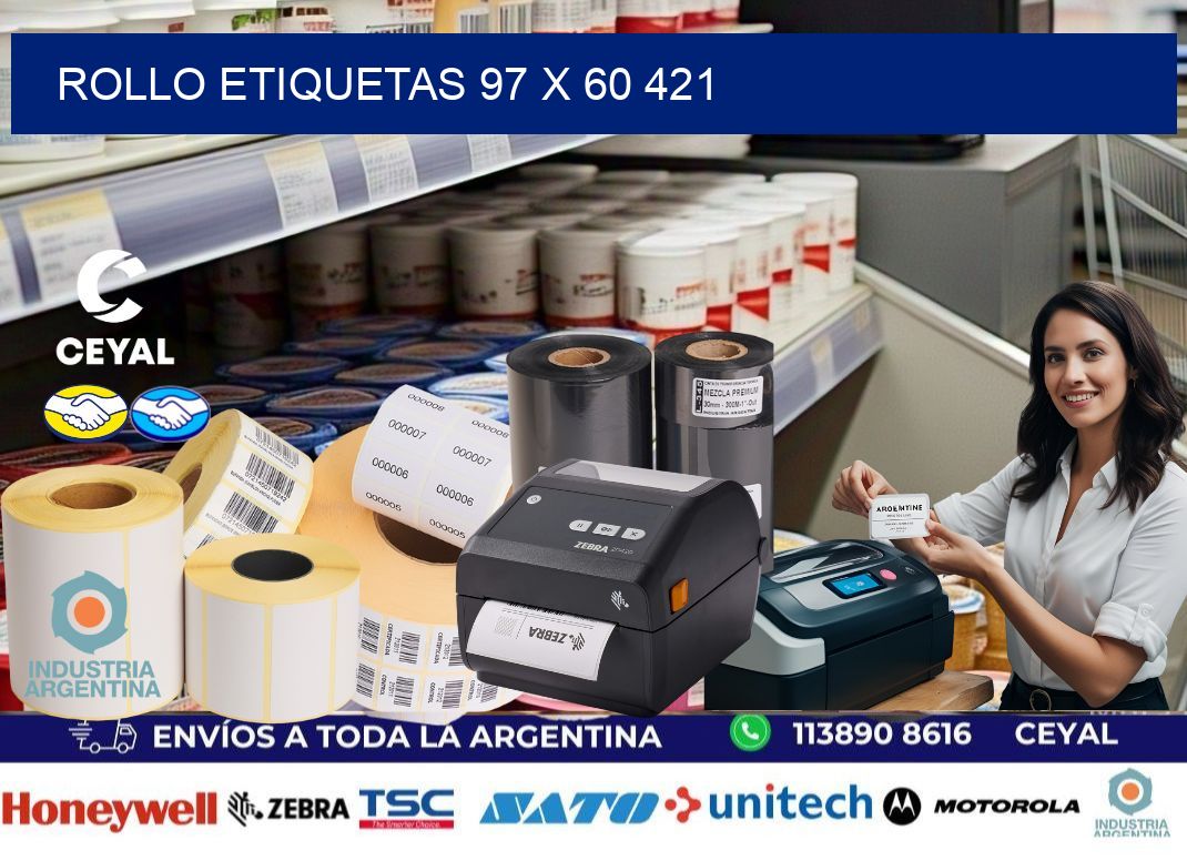 Rollo etiquetas 97 x 60 421