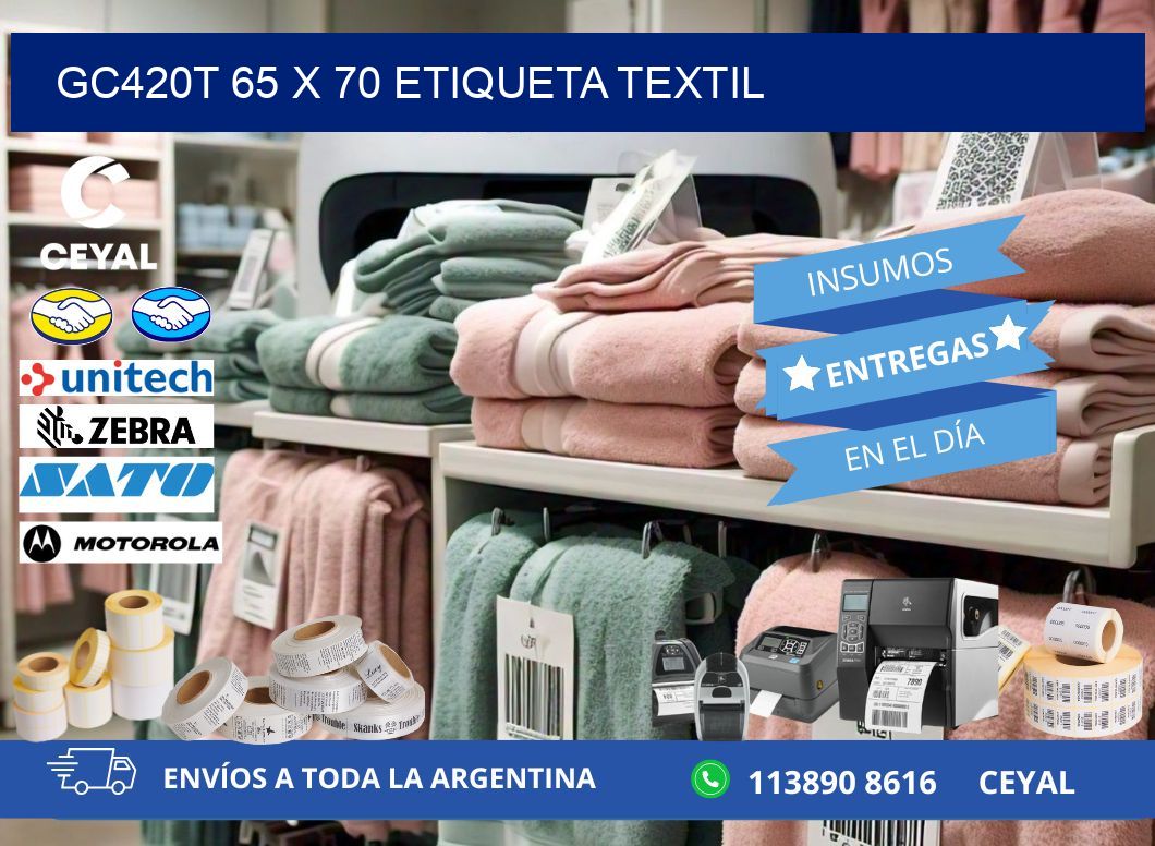 GC420T 65 x 70 ETIQUETA TEXTIL