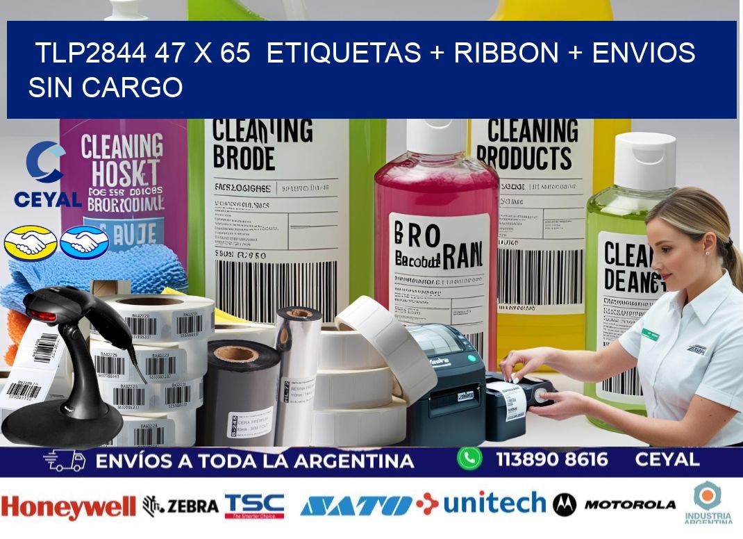 TLP2844 47 x 65  etiquetas + ribbon + envios sin cargo