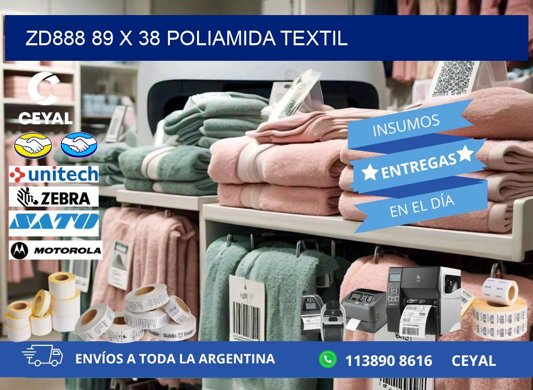 ZD888 89 x 38 POLIAMIDA TEXTIL