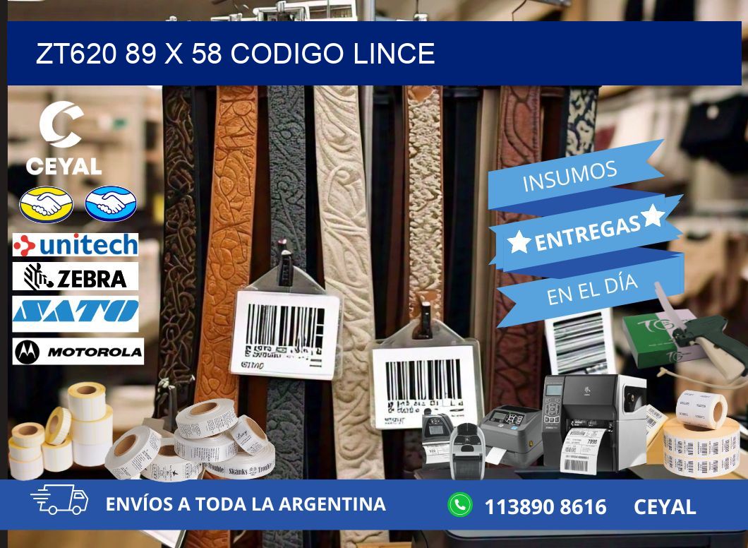 ZT620 89 x 58 CODIGO LINCE