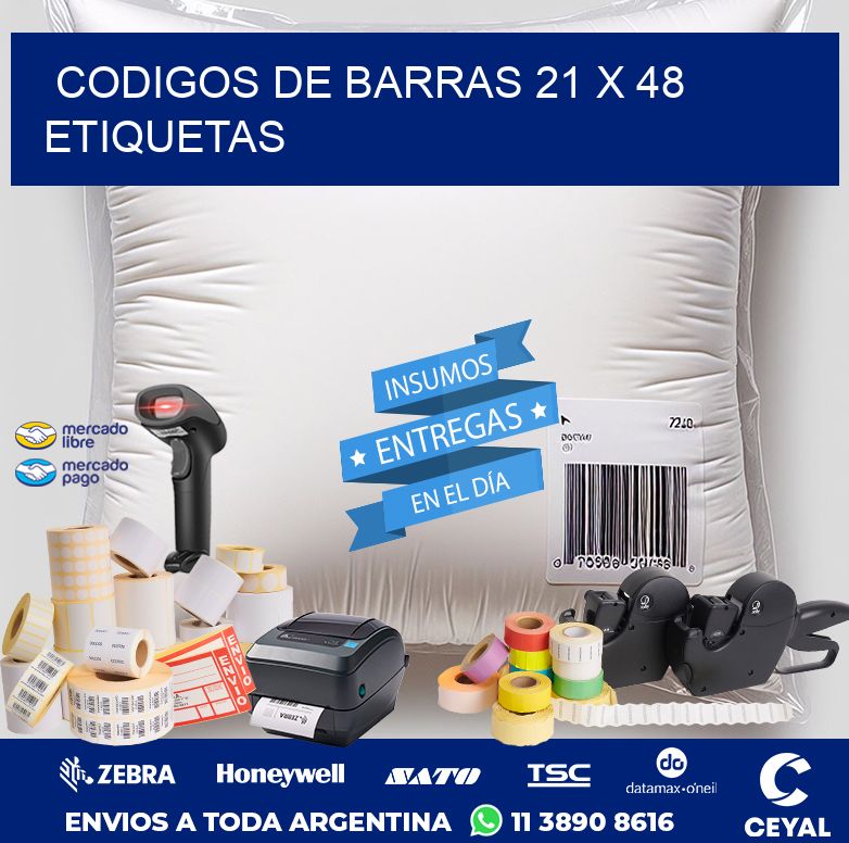 codigos de barras 21 x 48 etiquetas
