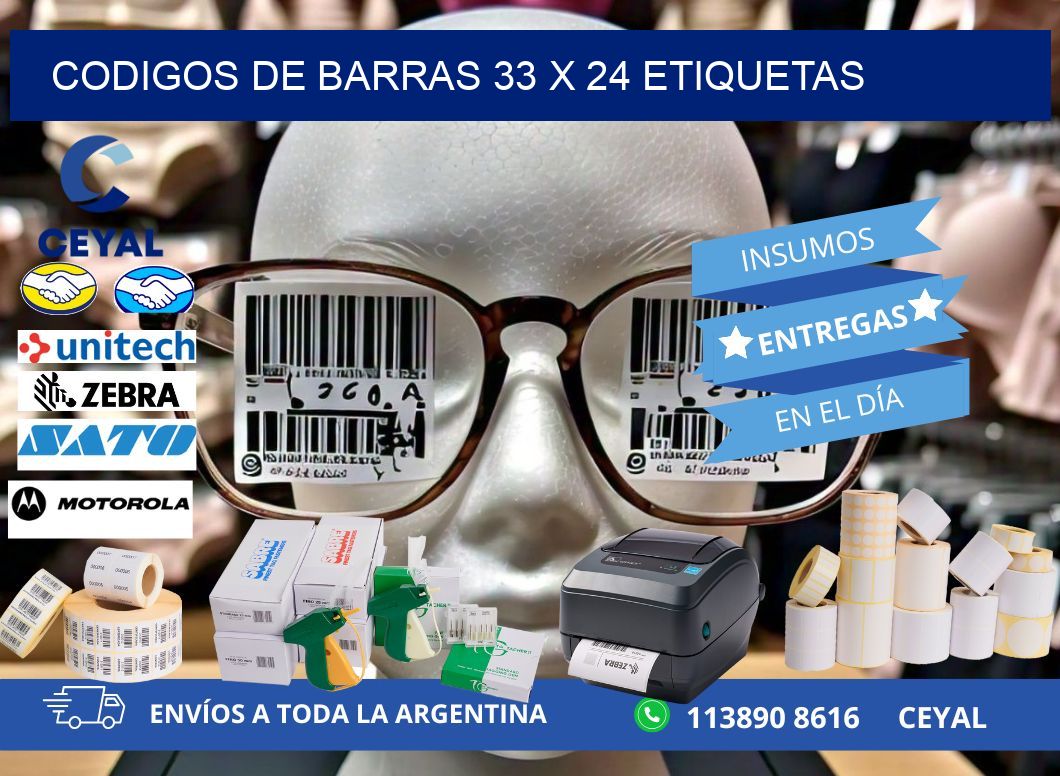 codigos de barras 33 x 24 etiquetas