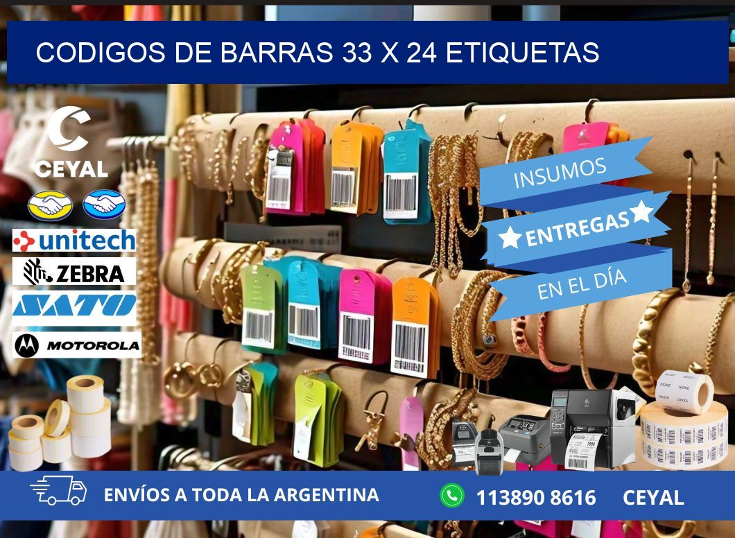 codigos de barras 33 x 24 etiquetas