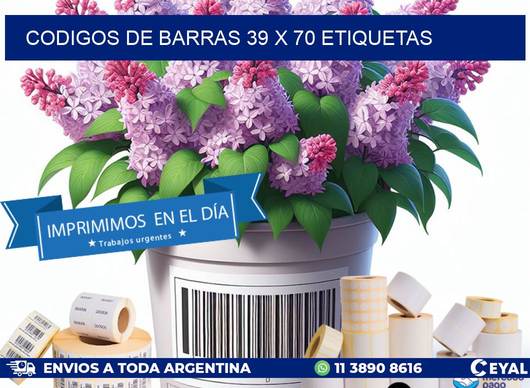 codigos de barras 39 x 70 etiquetas