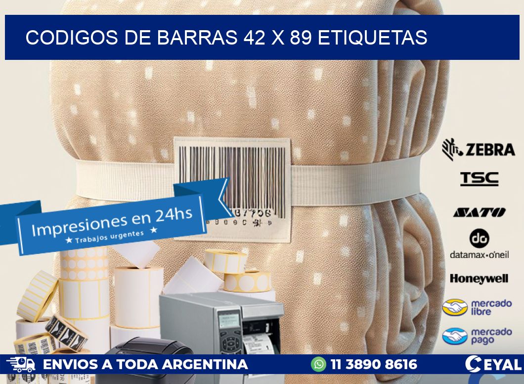 codigos de barras 42 x 89 etiquetas
