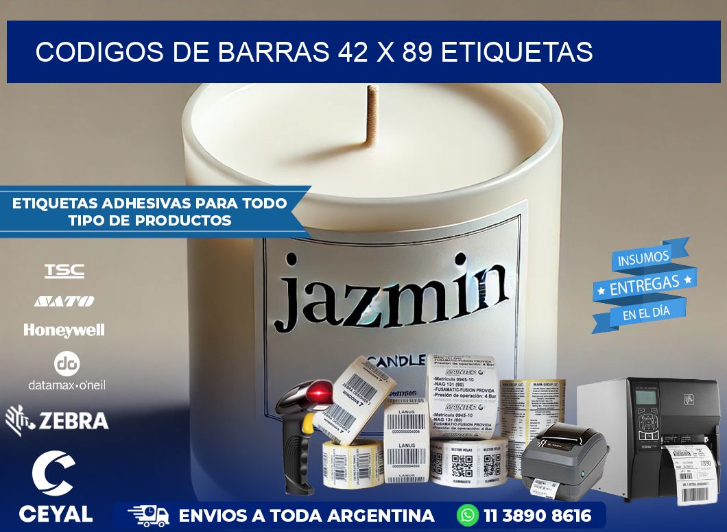 codigos de barras 42 x 89 etiquetas