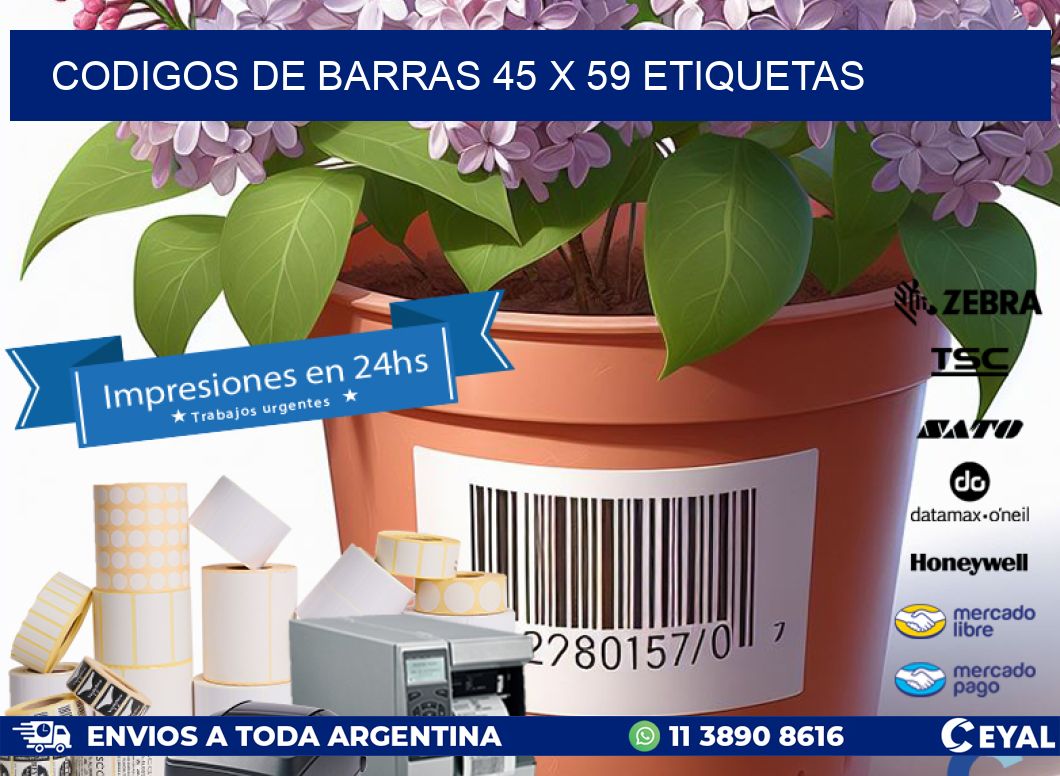 codigos de barras 45 x 59 etiquetas