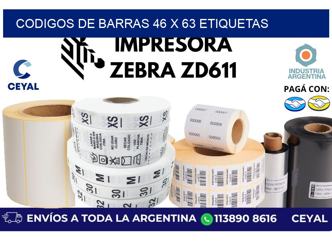 codigos de barras 46 x 63 etiquetas