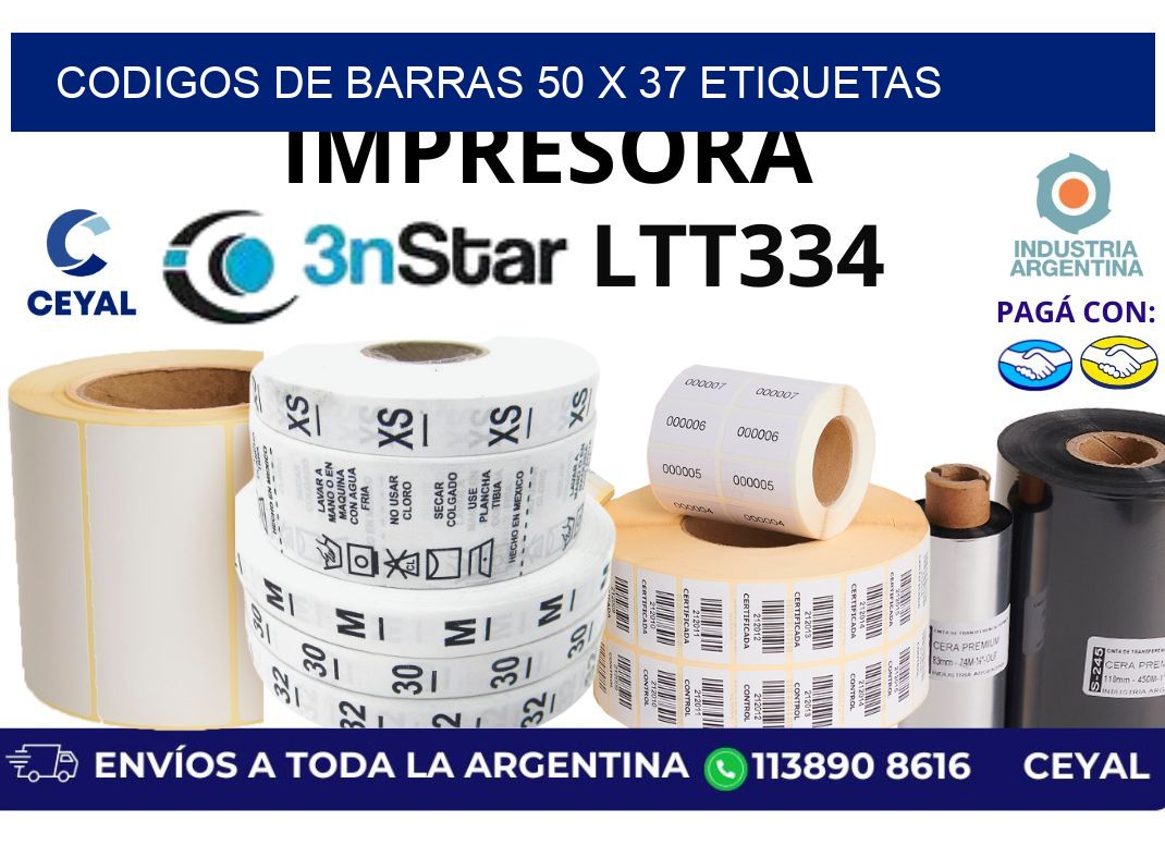 codigos de barras 50 x 37 etiquetas