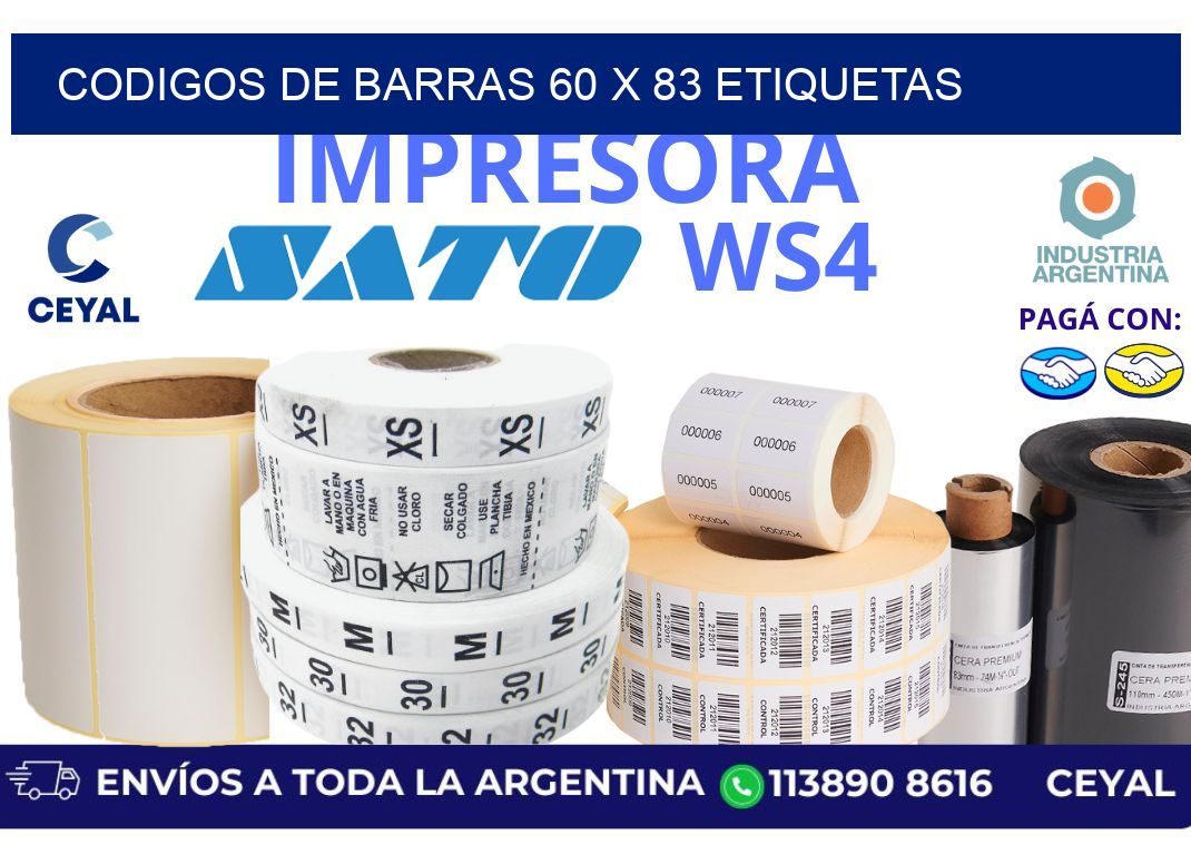 codigos de barras 60 x 83 etiquetas