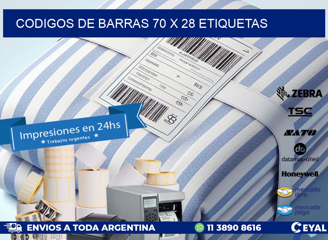 codigos de barras 70 x 28 etiquetas