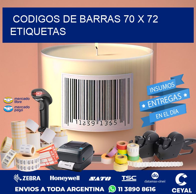 codigos de barras 70 x 72 etiquetas
