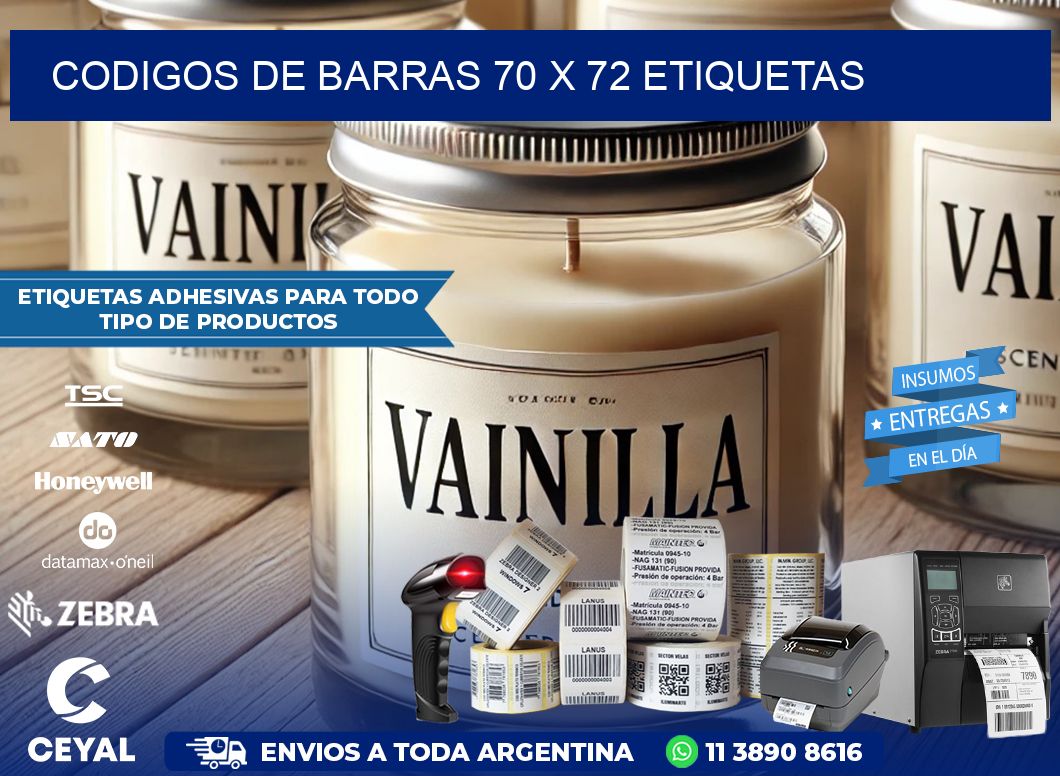 codigos de barras 70 x 72 etiquetas