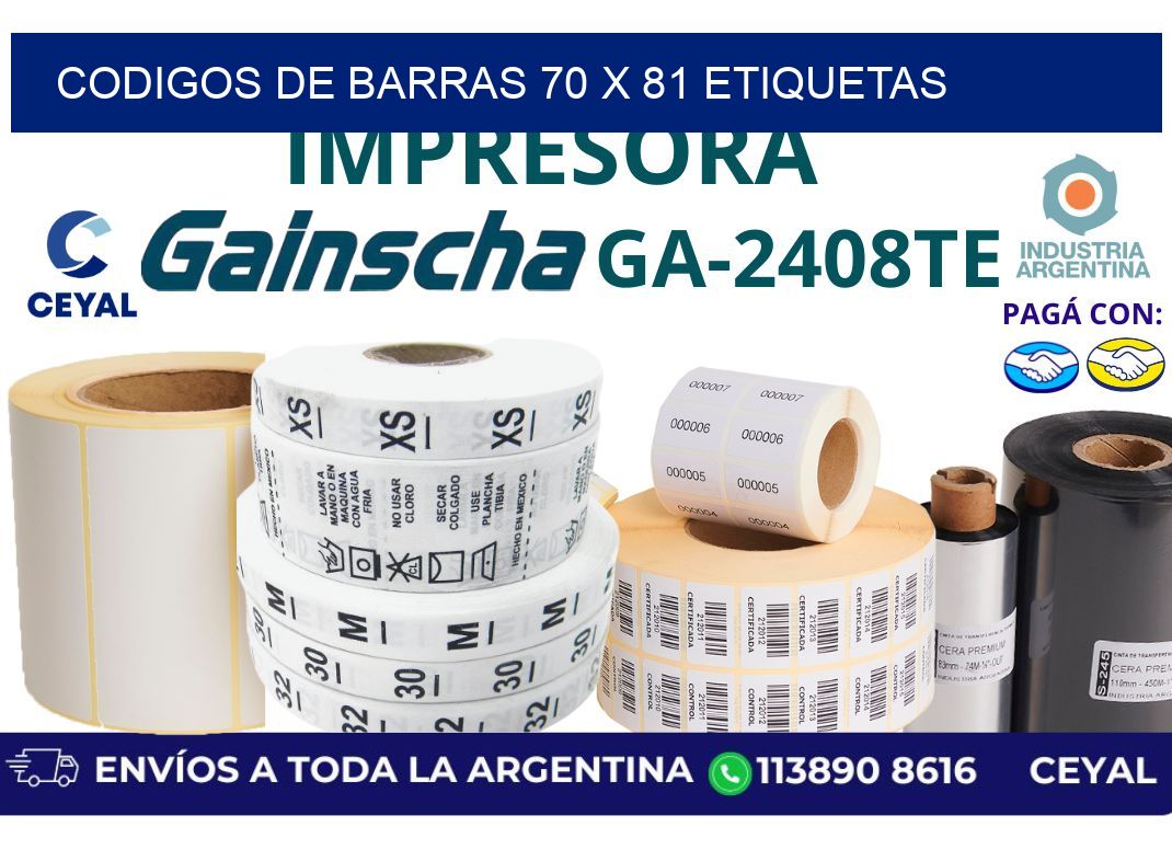 codigos de barras 70 x 81 etiquetas