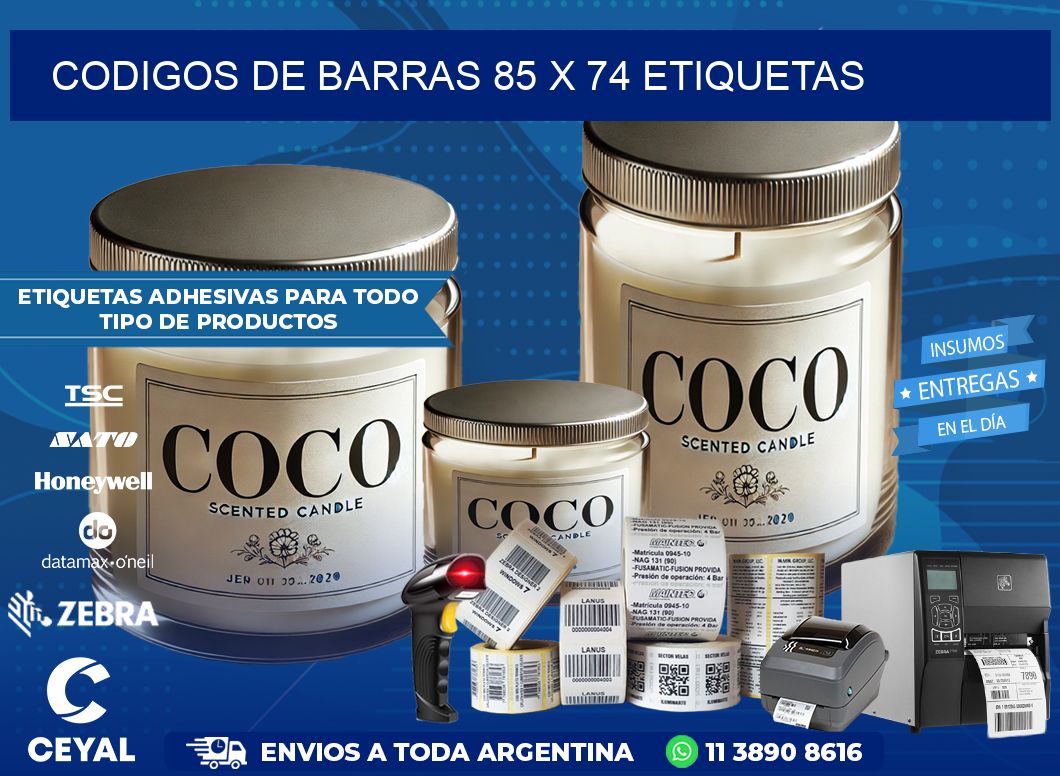 codigos de barras 85 x 74 etiquetas