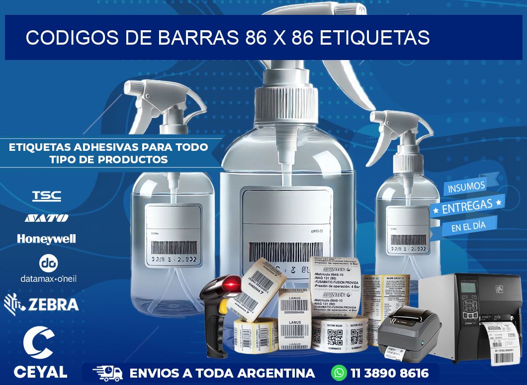 codigos de barras 86 x 86 etiquetas
